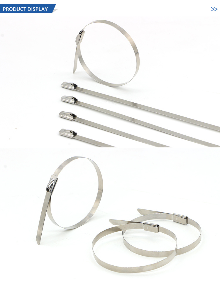 12 Inch Heavy Duty 316 Self Locking Metal Zip Ties Supplier