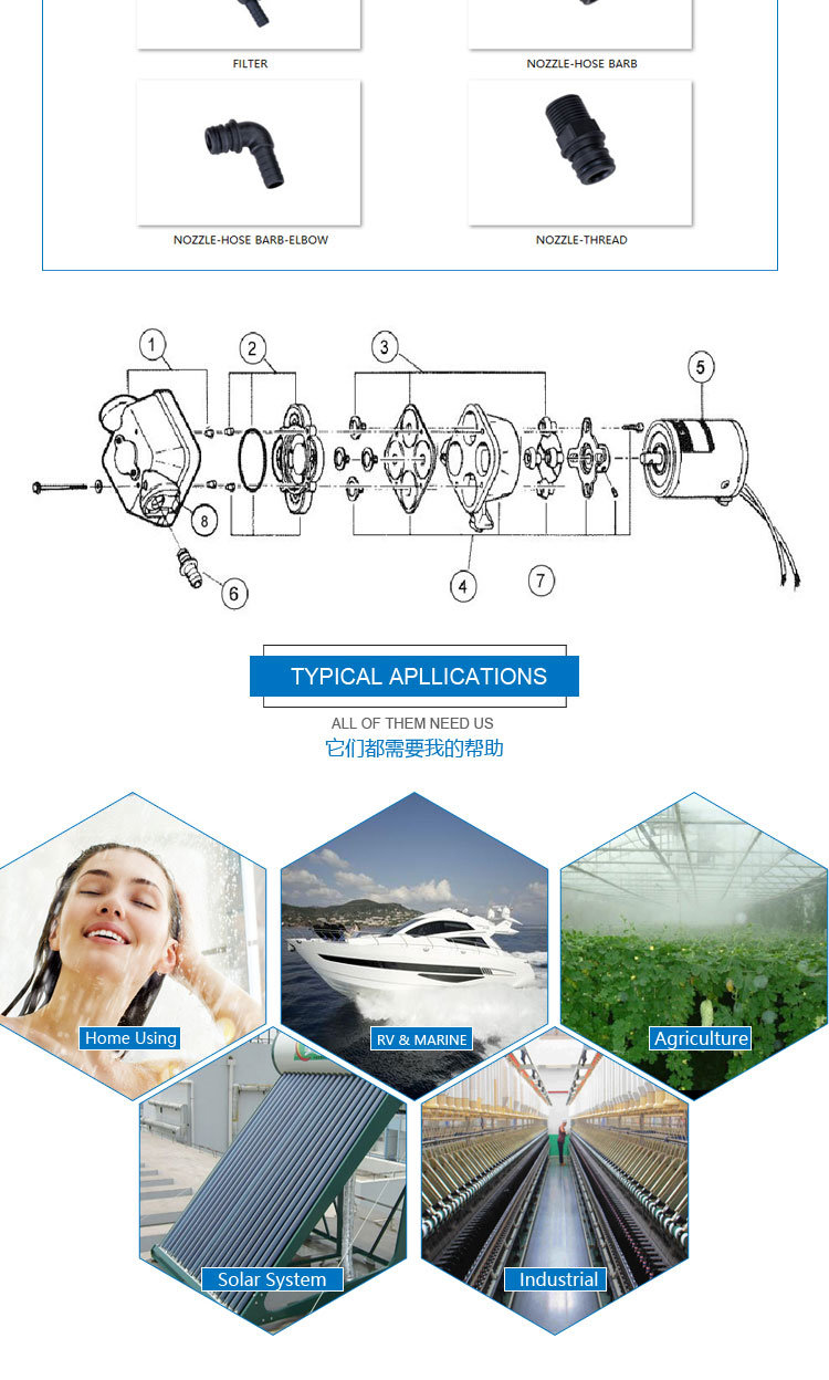 Lifesrc 17L/Min Auto Pressure Self Priming Electric Diaphragm Pump