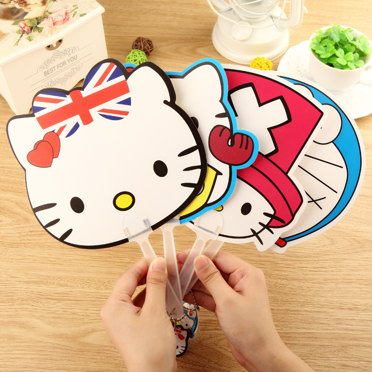 Summer Promotional Gifts Colorful Cute Mini Cartoon Hand Fan