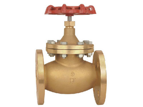 Lead Free Brass Globe Valve Flanged with Steel Handle