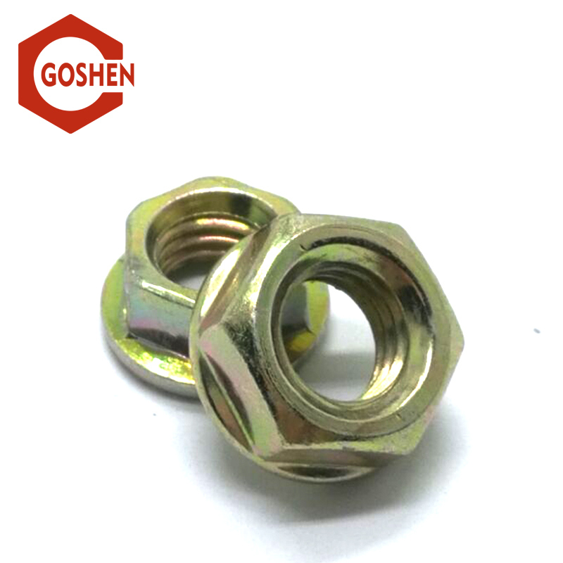 Galvanized DIN6923 Hexagonal Flange Nut with Serration-Coarse Thread