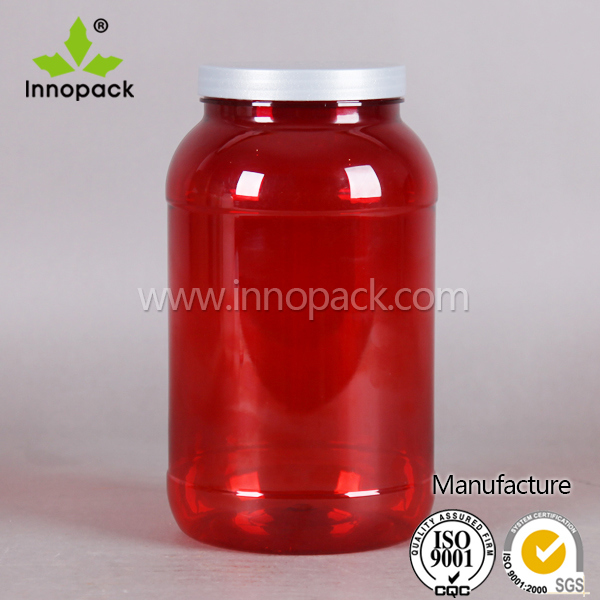 Wholesale 5L Pet Transparent Cylindrical Cosmetic Cream Jar Made in China
