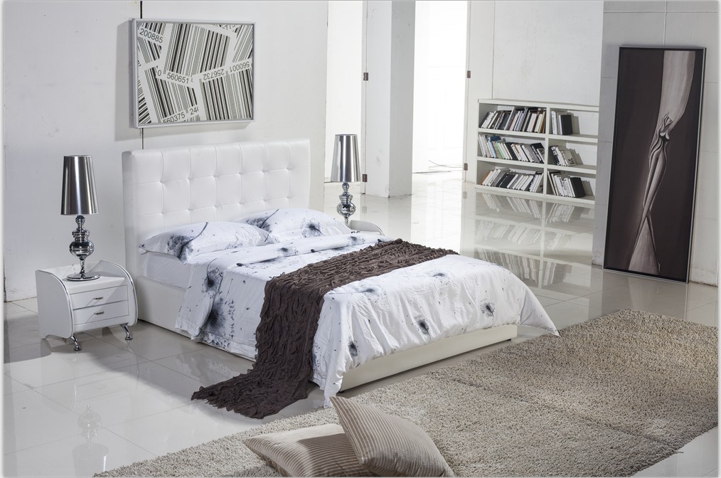 Modern Bed, Leather Bed, Australia Bed (6027)