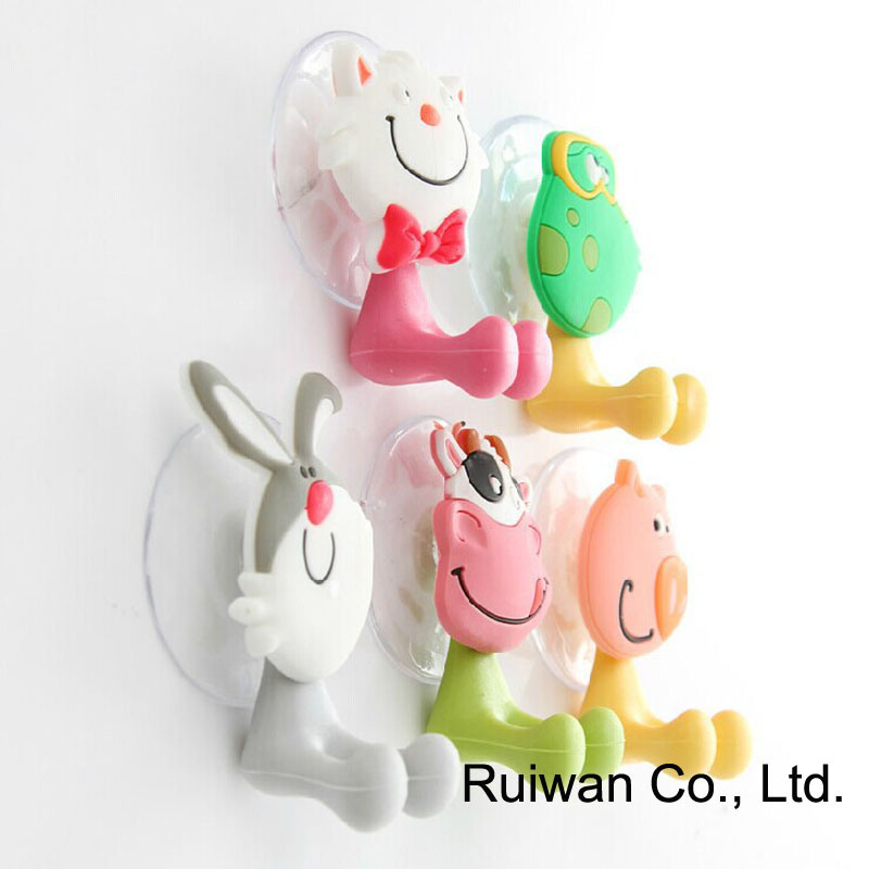 Animal Design PVC Rubber Kids Toothbrush Holder (TBH002)