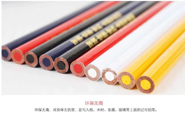 Wooden Tailor's Pencil for Garment Use in Muti-Colors