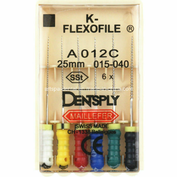 Dental K-Flexofile Stainless Steel Root Canal Files Hand Use