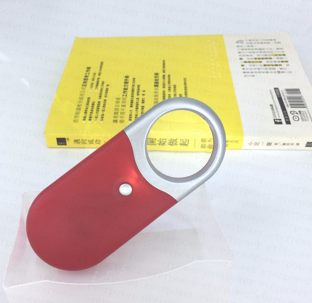 Super Bright Hand Held Magnifying Glass Pocket LED Torch Light