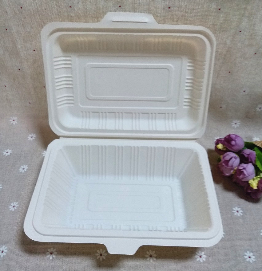 Take out Cornstarch Food Packaging Box Biodegradable Food Container