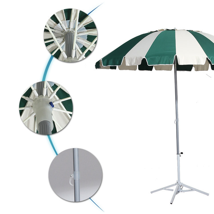Windproof Eco-Friendly Solar Printed Beach Umbrella