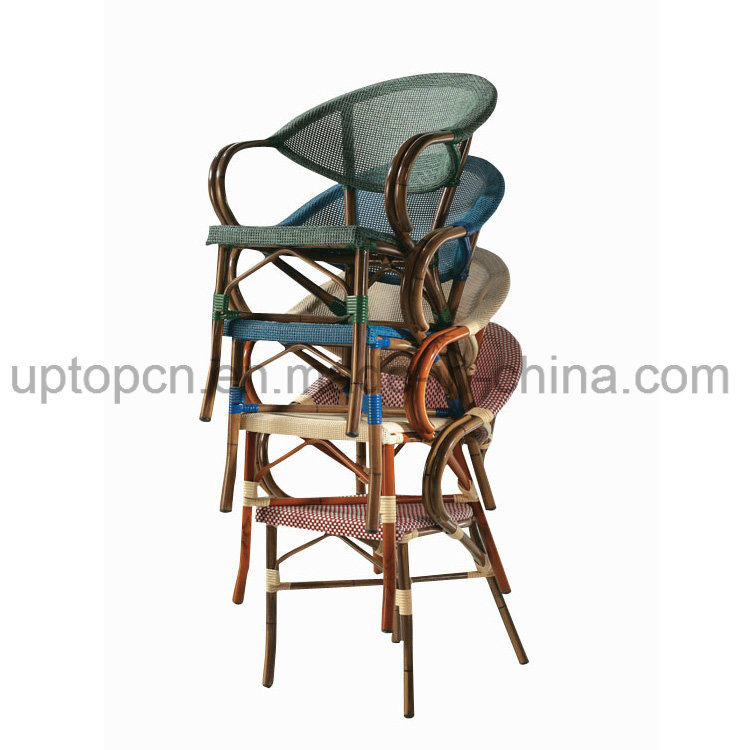 (SP-OC524) Stackable Outdoor Rattan Chair with Aluminum Frame for Garden