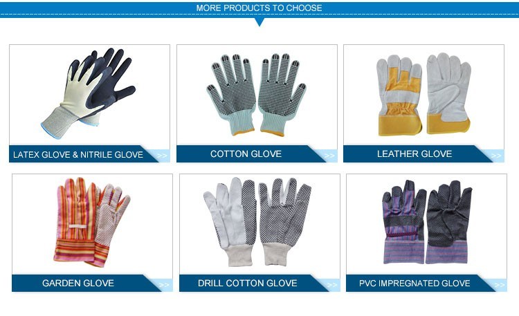 Safety Customized Welding Working Cow Grain Leather Gloves