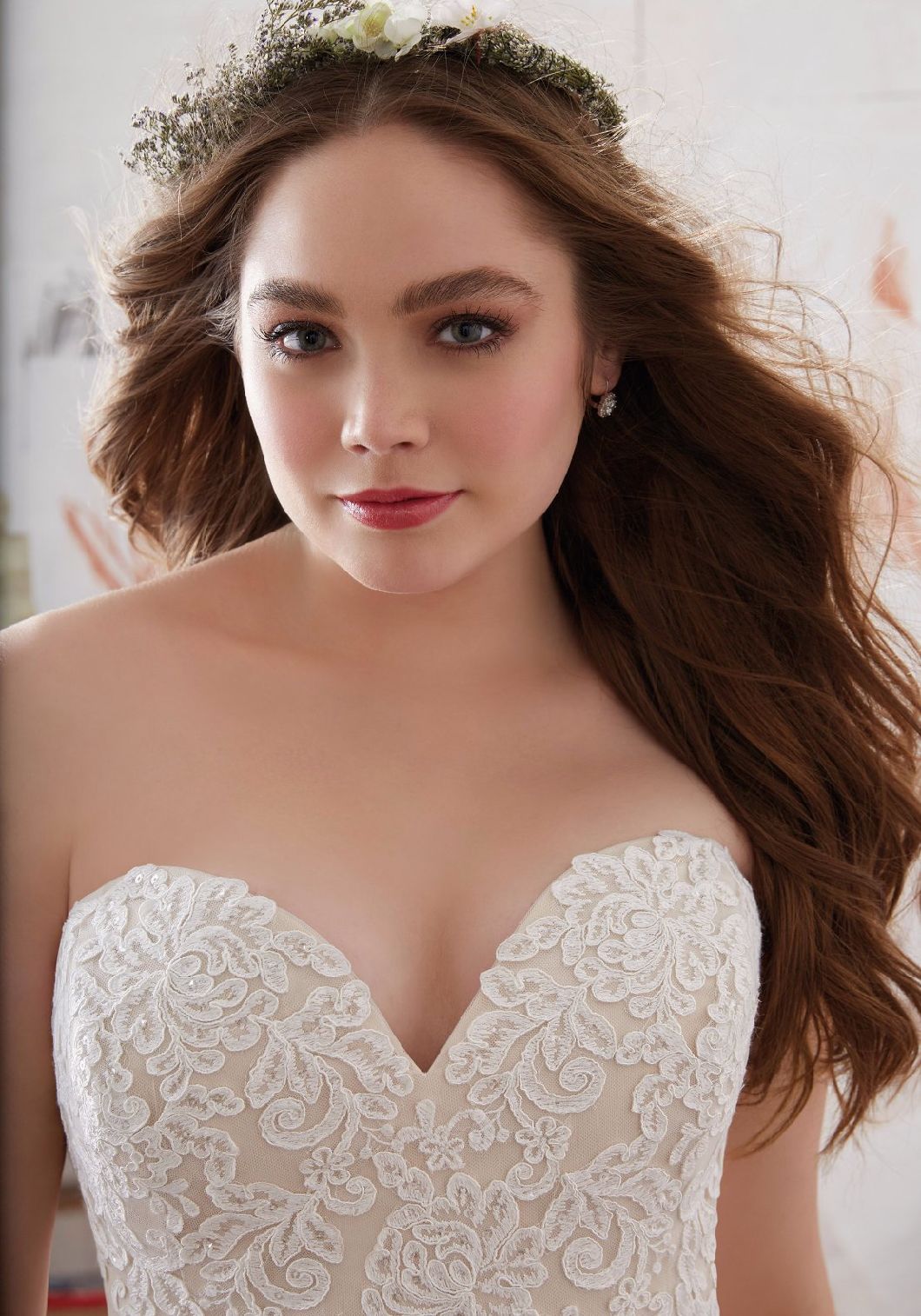 Sweetheart Lace Mermaid Plus Size Wedding Dress