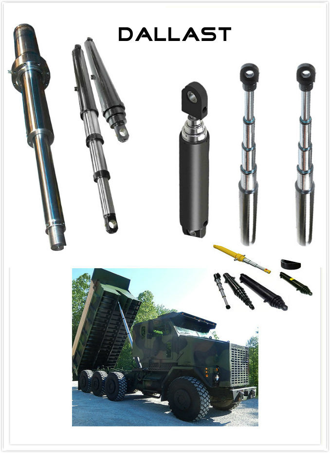 Single Acting Dump Truck/Tipper Vehicle Multistage Hydraulic Cylinder