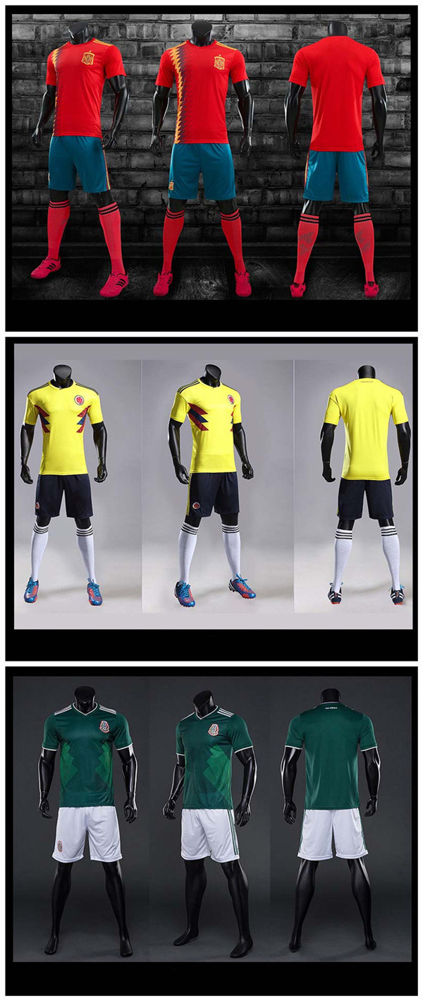 2018 World Cup Cheap Football Uniforms Shirt Marker Soccer Jersey