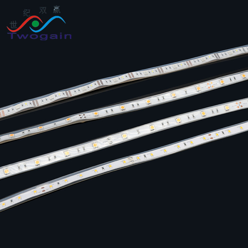 5050 12mm LED Lighting 60LEDs 14.4W/M DC Input IP67 Baby Flexible LED Strip Light