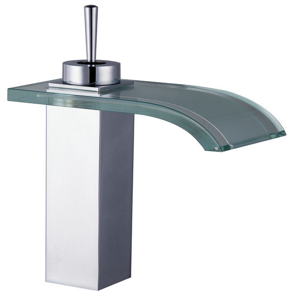 Bathroom Glass Waterfall Basin Faucet