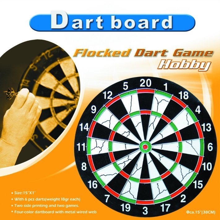 2018 New Hot Selling Promotional Flocked Dartboard