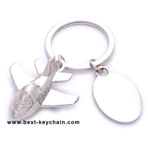 Zinc Alloy Promotion Custom Airplane Metal Keychain (BK10544)