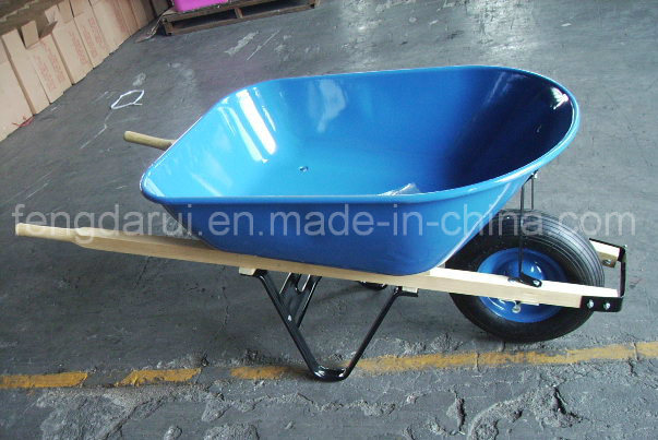 Wood Handle Pneumatic Durable Wheelbarrow (WB6601)