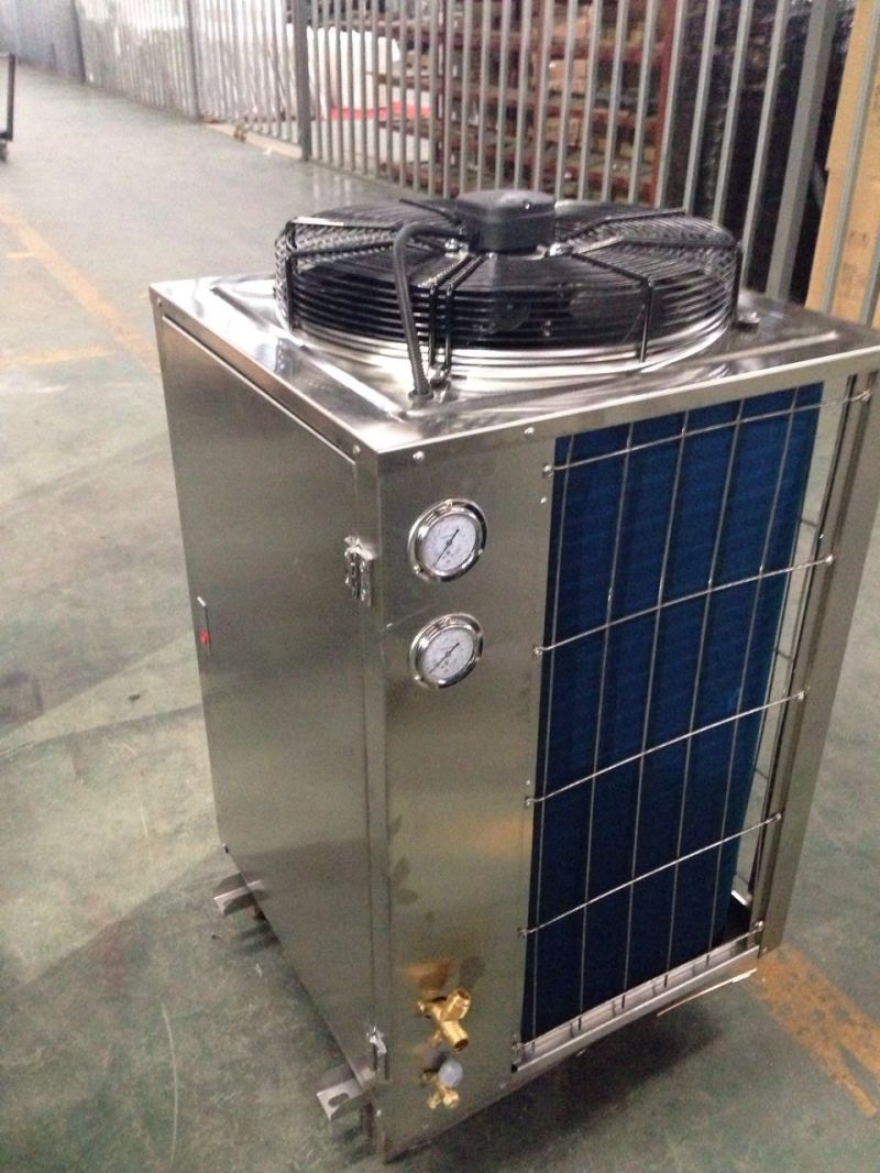 Stainless Steel Cabinet Box Type The Top Air Outlet Closed Compressor Condensing Unit (Use Hermetic Scroll compressor)