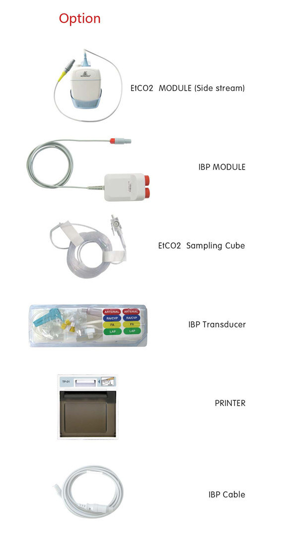 Ce/FDA Approved Multi-Parameter Portable Patient Monitor