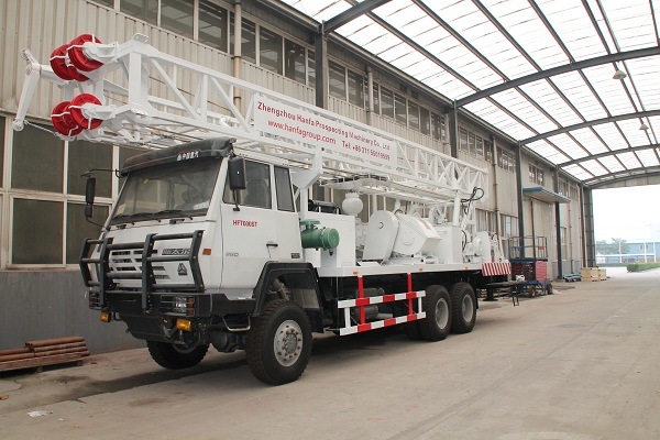 African Hot Water Well Truck Mounted Drilling Rig for Sale (HFT600ST)