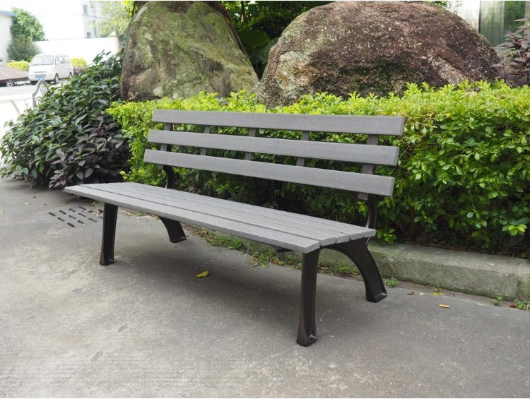 High Quality Modern Style Outdoor Wooden Poly Wood Bench Slats Solid Wood Bench