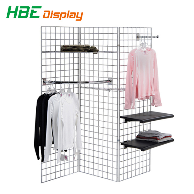 3-Sided Rotating Gridwall Display Stand