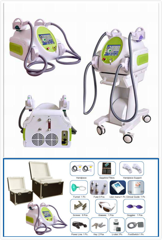 IPL+RF+E-Light Shr Opt Laser Hair Removal Machine