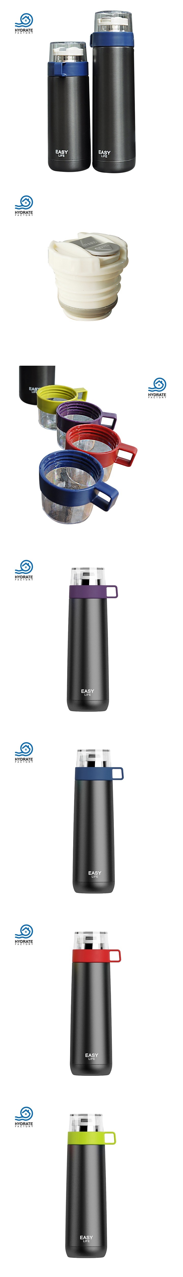 Double Wall Stainless Steel Sport Water Bottle with a Cup