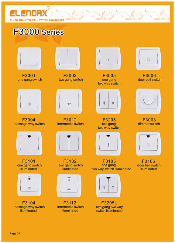 Wall Power Socket for Russian/ East Europe Market