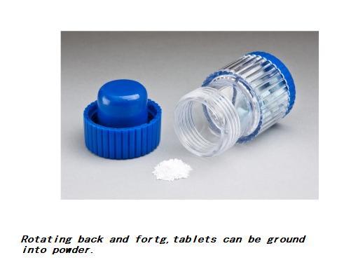 New Arrival Plastic Mini Pill Crusher with Pill Container