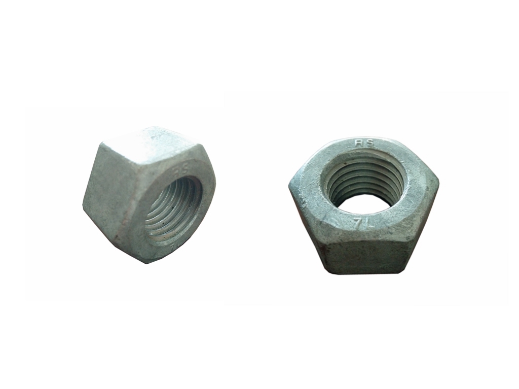 Heavy Hexagonal Head High Strength Nuts ASTM A194 7L Hot DIP Galvanized