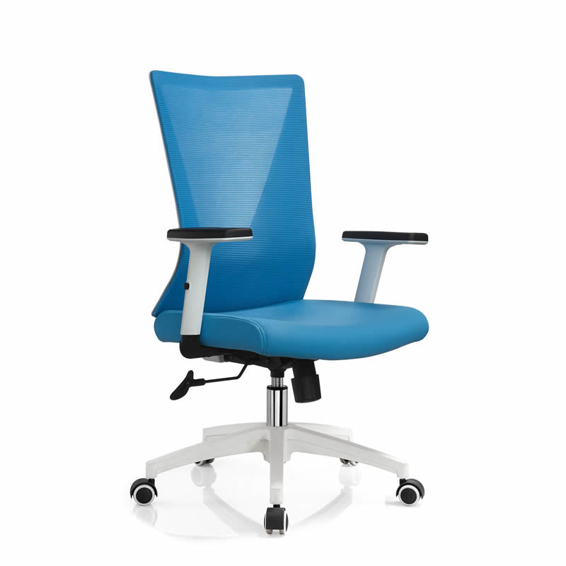 MID Mesh Back White Lift Computer Office Chair for Desks