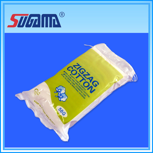 High Quality Zigzag Absorbent Cotton Wool