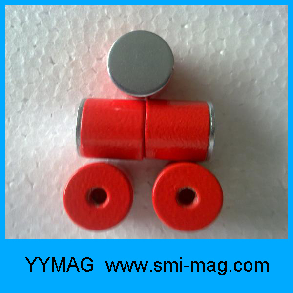 Various Sizes Deep Hole Cast AlNiCo Magnets