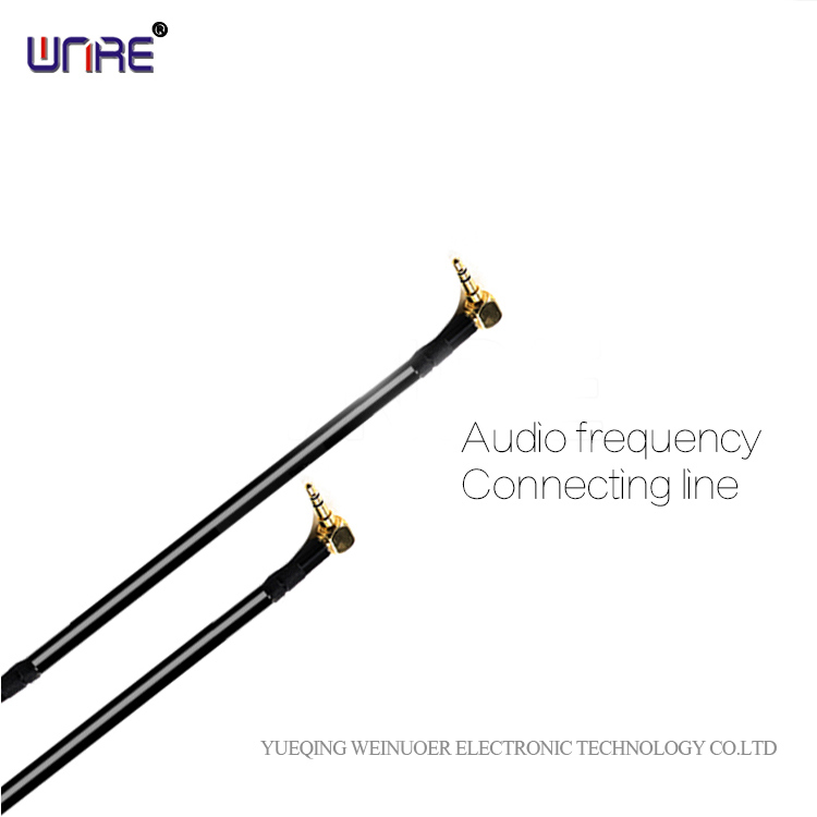 Wnre Right Angle Male to Male 3.5mm Audio Cable