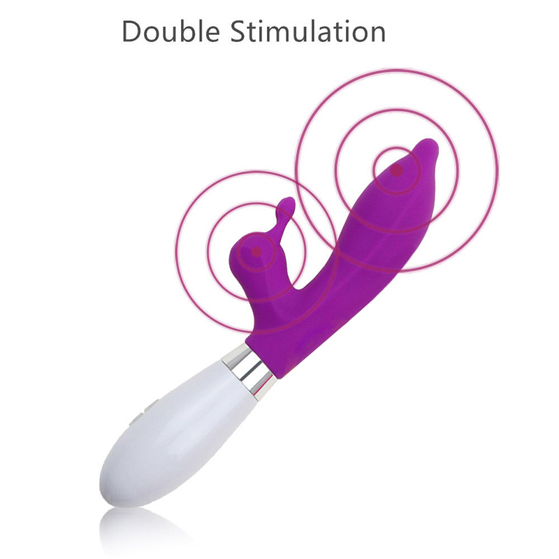 Flexible Silicone G-Spot Vibrator Adult Sex Toys for Women