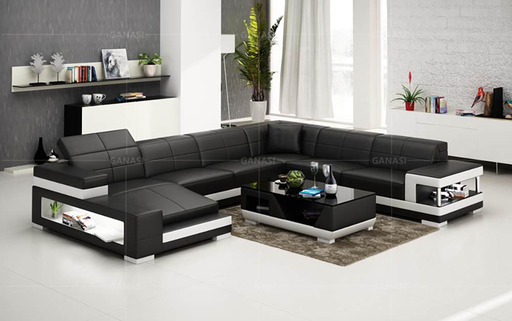 Popular Sectional Fabric/Leather Sofa Modern Office Sofa Design