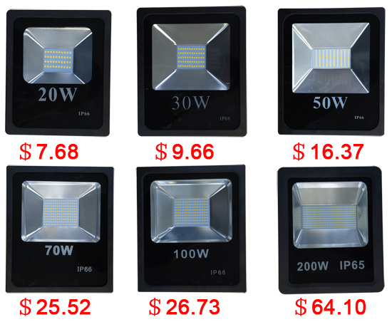 PF>0.9 100lm/W 50W SMD LED Flood Light