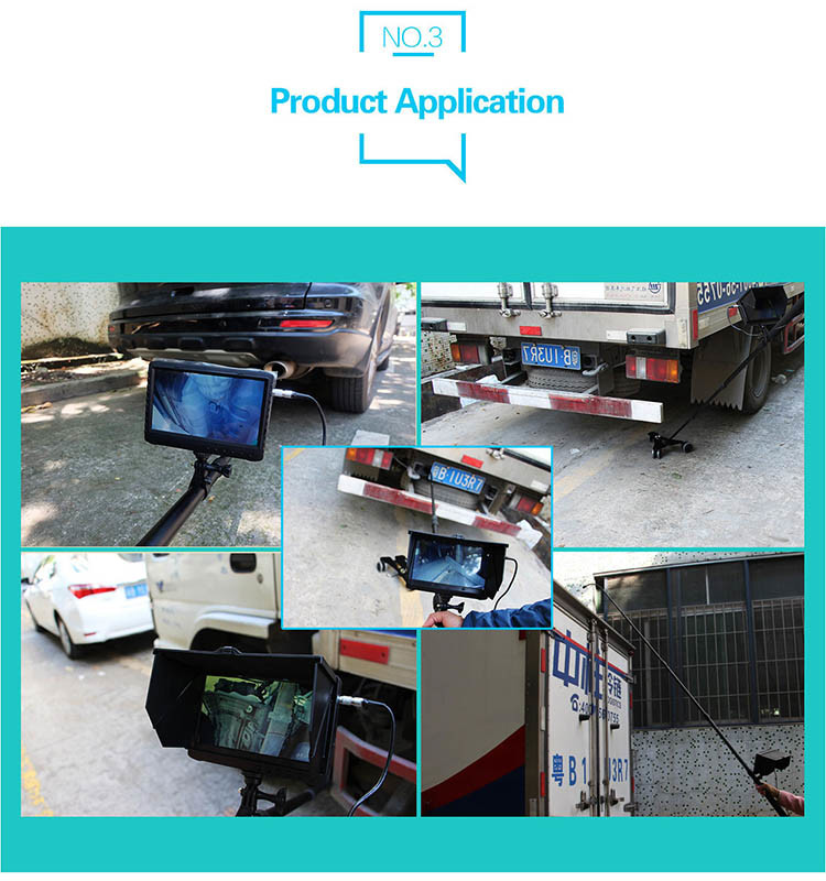 3rd Eye Under Vehicle Inspection Surveillance Camera System Uvss/Uvis with 7inch LCD Display