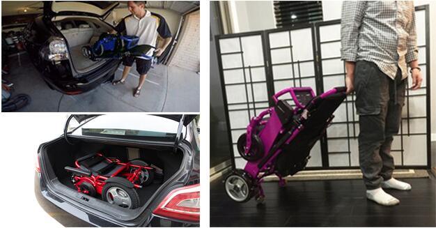 Aluminum Alloy Lightweight Power Electric Wheelchair with Loading Capacity 180kg
