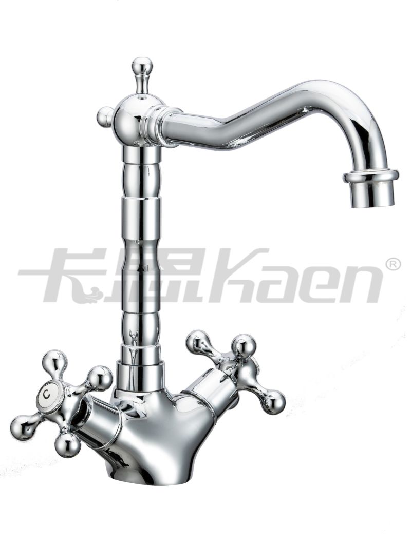 Dual Handle European Style Kitchen Sink Mixer