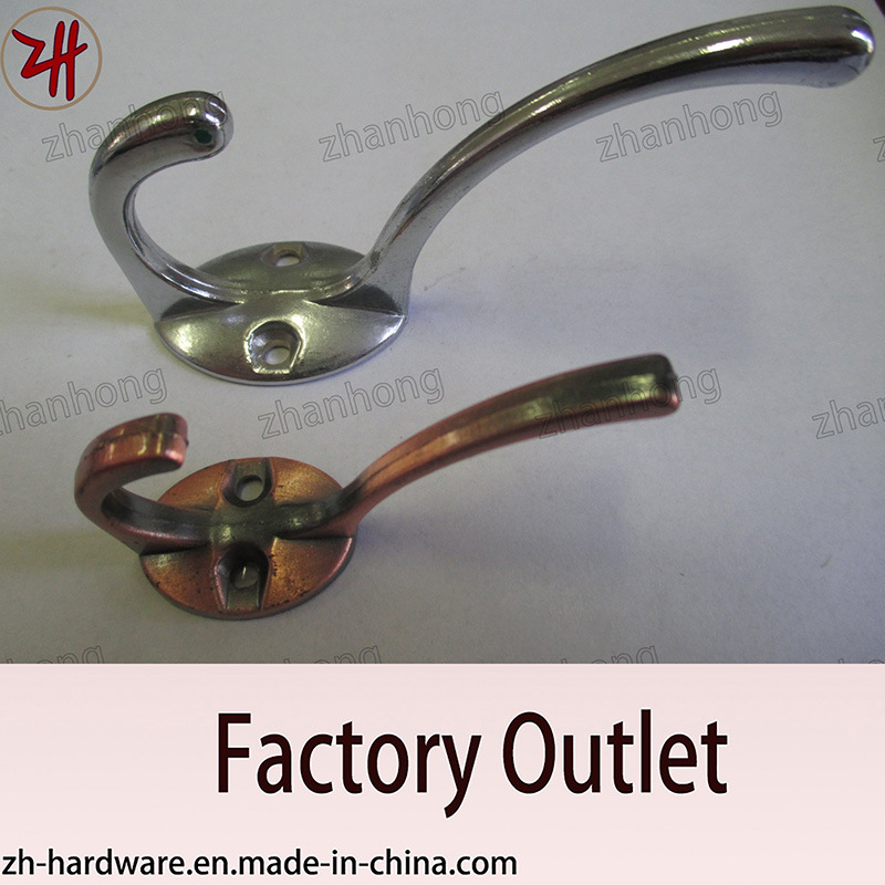 Zinc Alloy Beautiful Design Double Clothes Hanger Cat Hooks (ZH-2011)