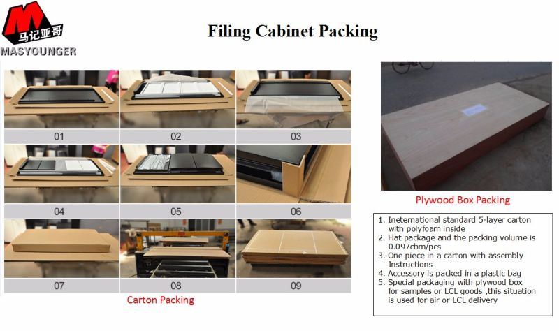 Durable Metal 2 Drawer Filing Cabinet Under Desk Home Steel Office Furniture