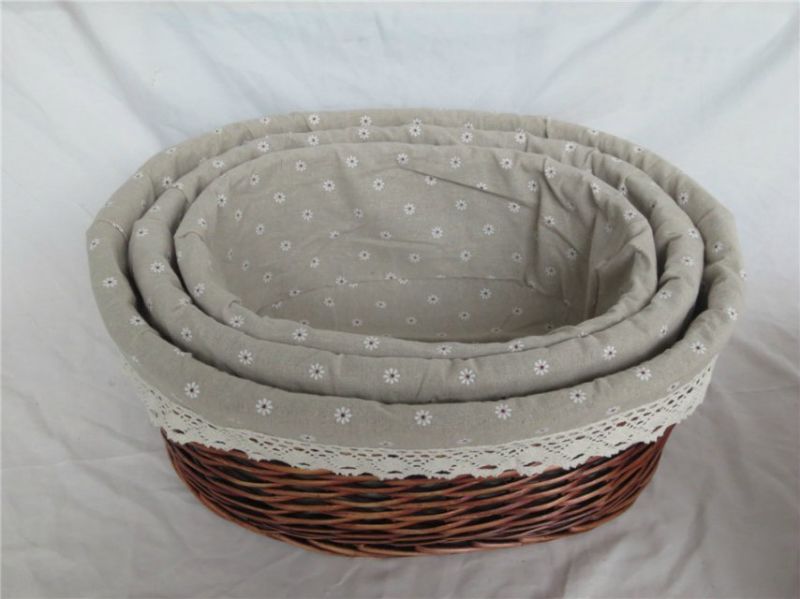 High End Eco-Friendly New Design Handcrafted Colored Picnic Wicker Basket