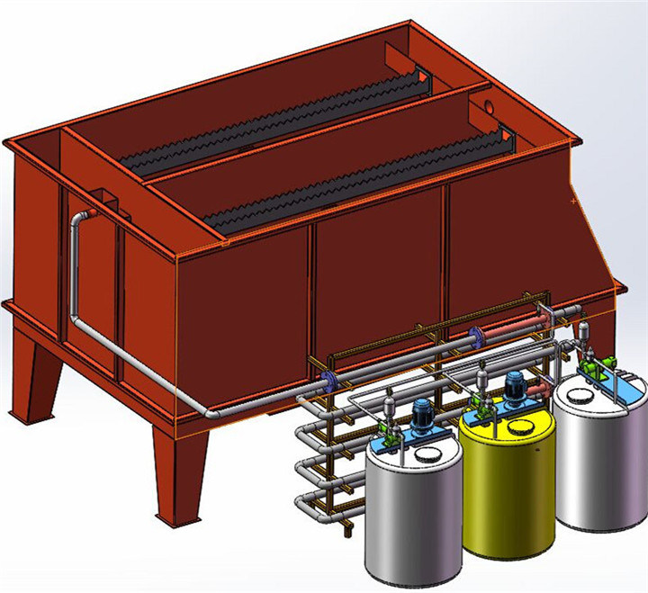 Inclined Plate Sediment Tank Lamella ClarifierÂ  for Sewage Treatment