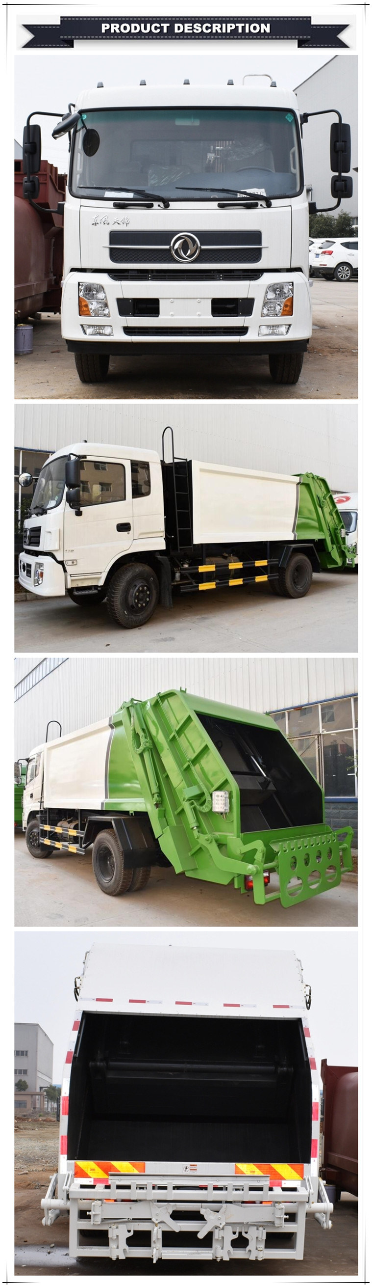 Good Price of Dongfeng Tianjin 12m3 Waste Compactor Vehicles