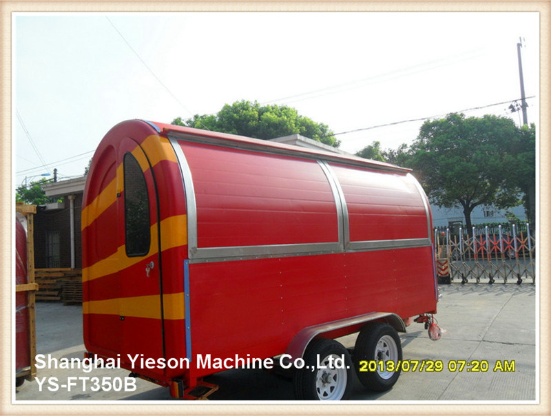 Ys-FT350b Multifunction Pizza Trailer Food Truck for Sale