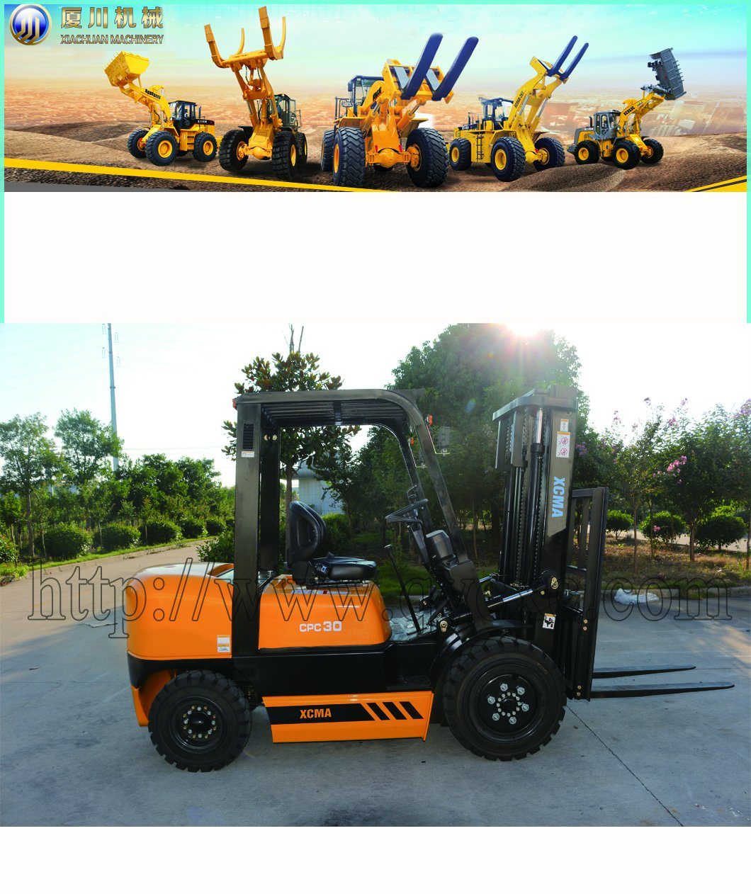 Cost Performance Warehouse Cargo Loading Forklift 3 Ton Chinese Forklift Truck Manufacture